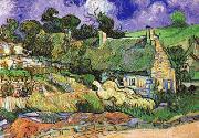 Vincent Van Gogh Thatched Cottages at Cordeville France oil painting artist